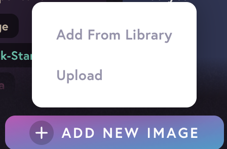Add New Image menu